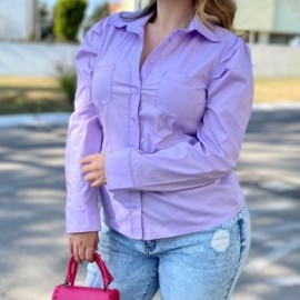 Camisa trendy con manga bombacha 3217
