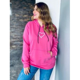 Sudadera Larga Afelpada Heart 8022 PREMIUM*