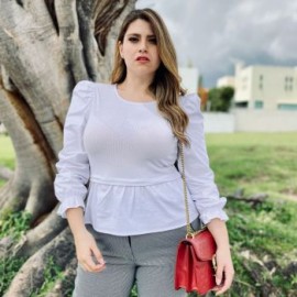 Blusa Con Diseño De Chaleco + Camisa Bombacha BL-ELY- 2905