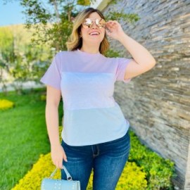 Blusa Tricolor En Tendencia BL-JUL- 007