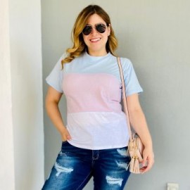 Blusa Tricolor En Tendencia BL-JUL- 007