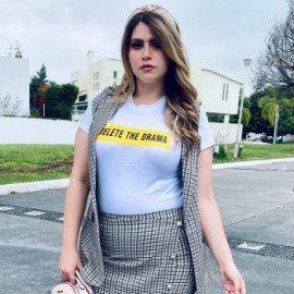 Playera Fashion PL9001-26 DELETE THE DRAMA