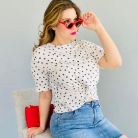 Blusa casual con nudo BL 1688