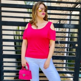 Blusa casual con hombros descubiertos BL 1700