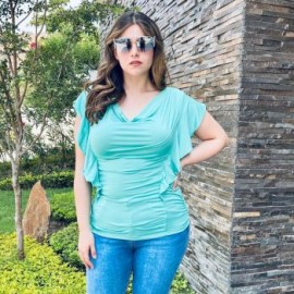 Blusa con olanes laterales BL 1734