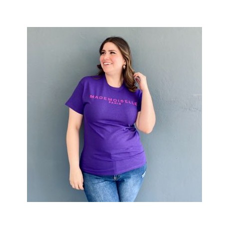 Playera Roman Fashion /Tallas Extras, 9001-20 Mademoiselle (Morado)