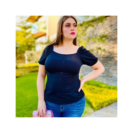 Blusa Escote Cuadrado BL-MIC- 11489