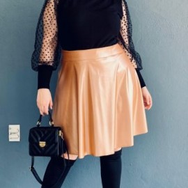 Falda talle alto Tallas Extras, 9508 (Dorado)