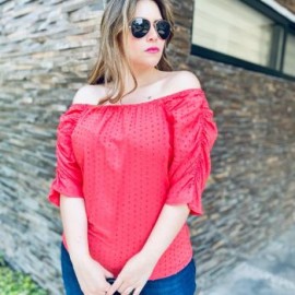 Blusa fresca con manga fruncida 034