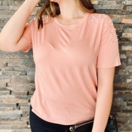 Blusa strech con Perlas BL-EXO- 3022J
