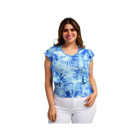 Blusa con olanes Tie Dye BL 1730