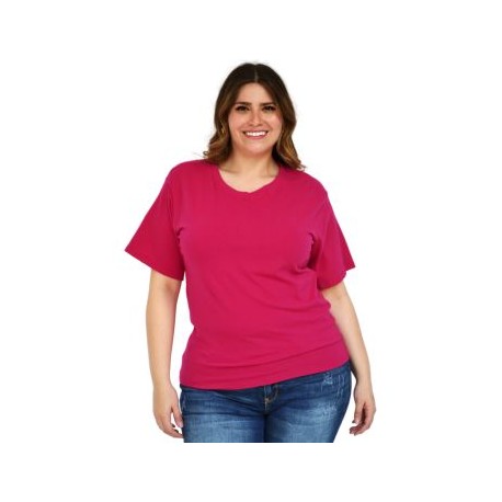 Playera básica Roman Fashion/Tallas Extras, 314 (Fiusha)