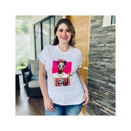 Playera talla extra, modelo 9001-40 (blanco)