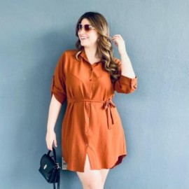 Vestido camisero Tallas Extras, 1939 (Café)