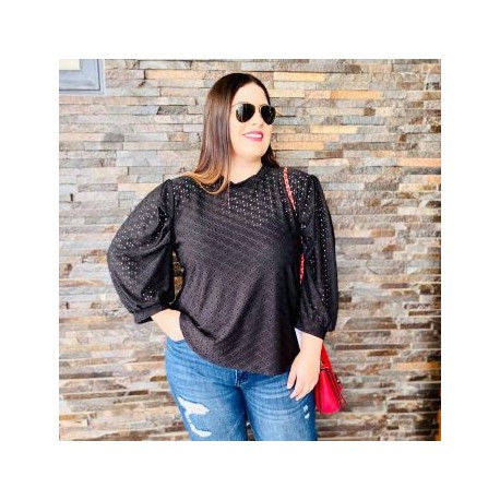 Blusa Strech con Manga Bombacha BL-ST- 7018