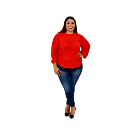 Blusa Strech con Manga Bombacha BL-ST- 7018