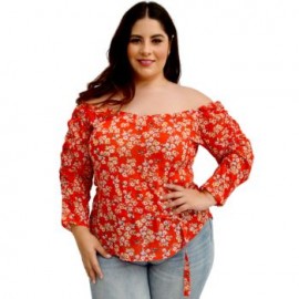 Blusa Off-Shoulder con ligero brillo y cinto incluido  BL-ST- 7017