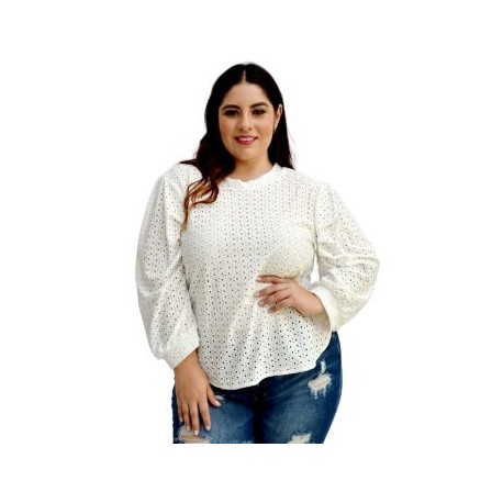 Blusa Strech con Manga Bombacha BL-ST- 7018