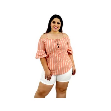 Blusa juvenil de lino modelo BL-ST- 5085