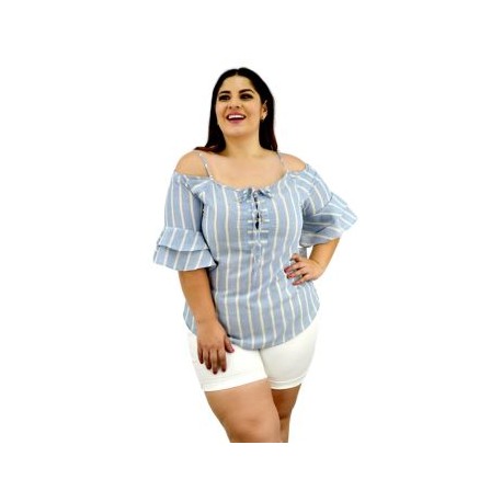 Blusa juvenil de lino modelo BL-ST- 5085
