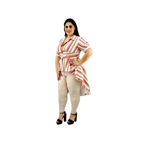 Blusa de Lino Cola de pato BL-FOL- 315