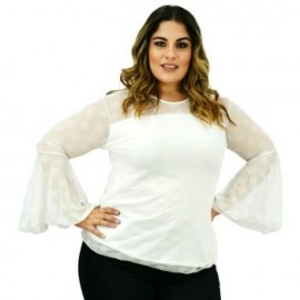 Blusa mesh, modelo BL1661-MF