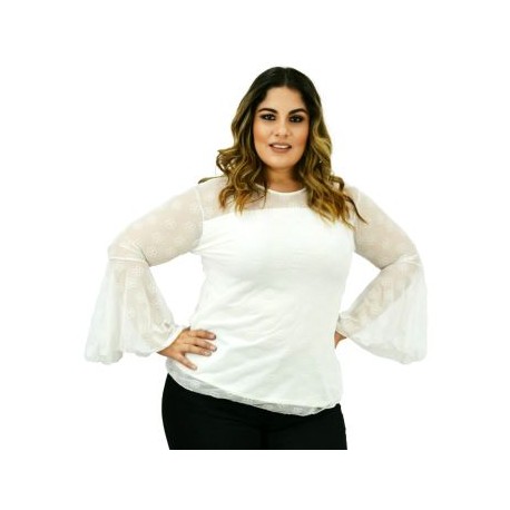 Blusa mesh, modelo BL1661-MF