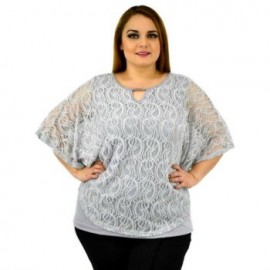 Blusa con Capa de encaje 241