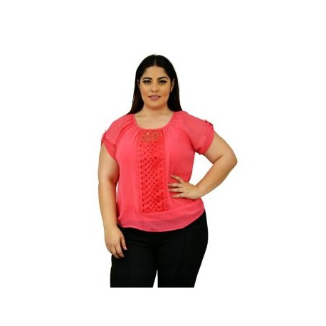 Blusa de chifón modelo MM96250 (incluye blusa basica)