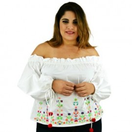 Blusa estraple bordada modelo JOS1339
