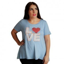 Blusa clásica estampada modelo BL001-LOVE