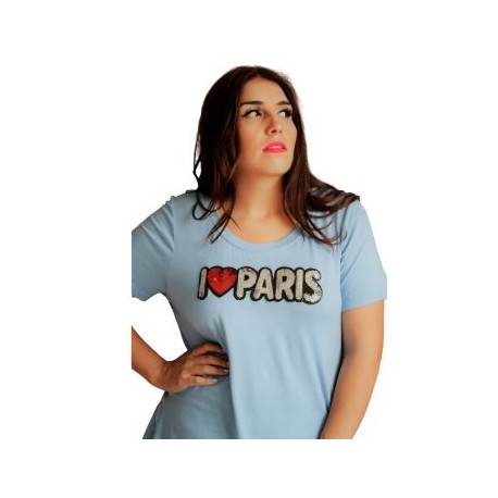 Blusa clásica estampada modelo BL001-PARIS