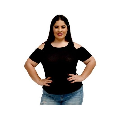 Blusa modelo BL005 (diseño de hombros descubiertos con manga)