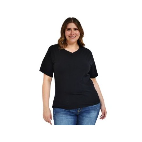 Playera básica Roman Fashion/Tallas Extras, 314 (Negro)