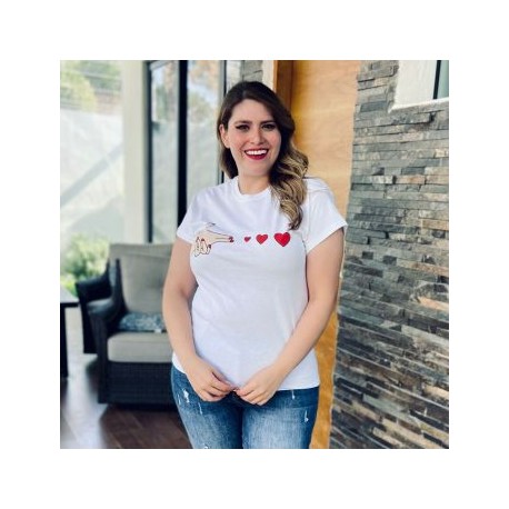 Playera Fashion PL9001-37 MANO CORAZÓN