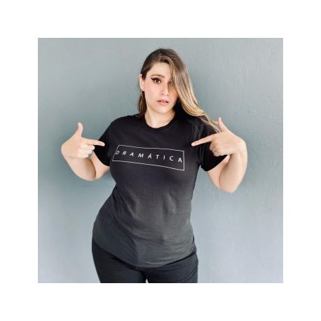 Playera talla extra, modelo 9001-43 dramática (Negro)