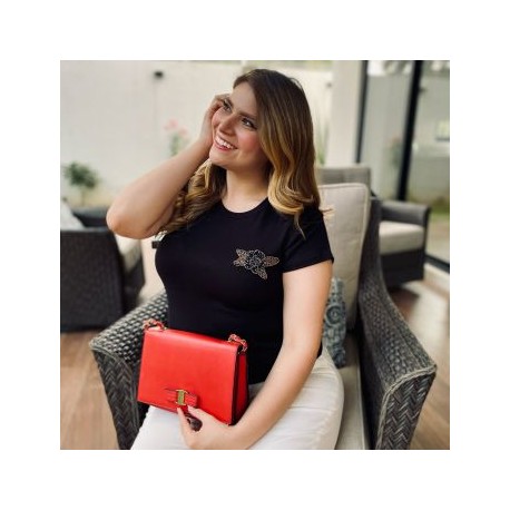 Playera básica en talla extra, modelo 304 (negro)