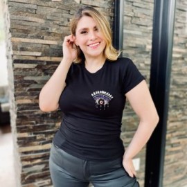 Playera básica en talla extra, modelo 307 (negro) Ojo