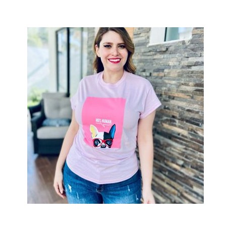 Playera Fashion PL9001-35 HEY HUMAN