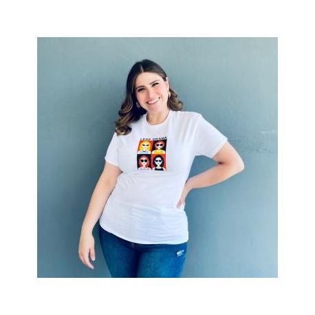 Playera Roman Fashion /Tallas Extras, 9001-47 Less Drama (Blanco)