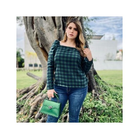 Blusa Escote Cuadro BL-JUL 006