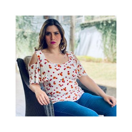 Blusa casual con hombros descubiertos BL 1700