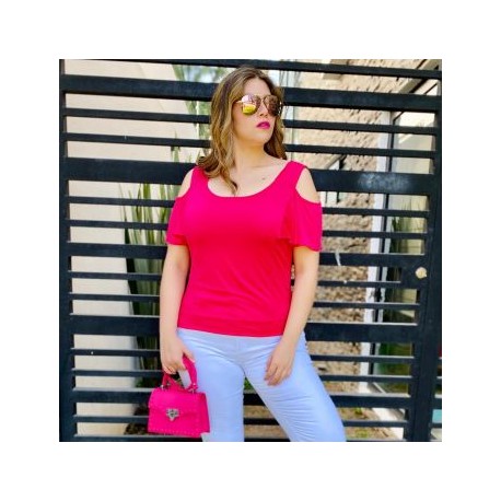 Blusa casual con hombros descubiertos BL 1700