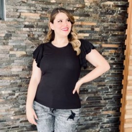 Blusa casual con olanes BL 1748