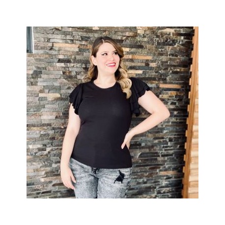Blusa casual con olanes BL 1748