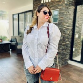 Camisa Trendy con manga bombacha 3217