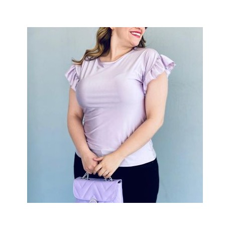 Blusa satinada talla extra, modelo 1777