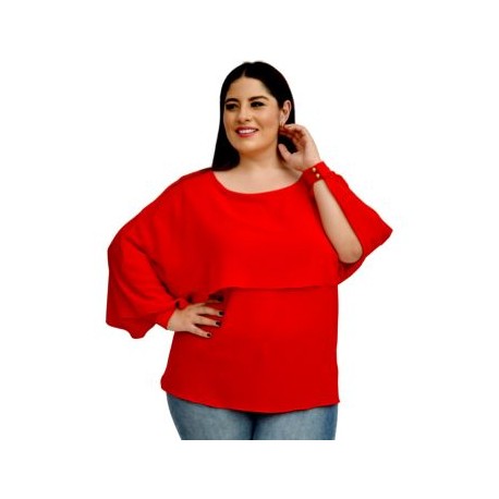 Blusa con capa, modelo BL1656