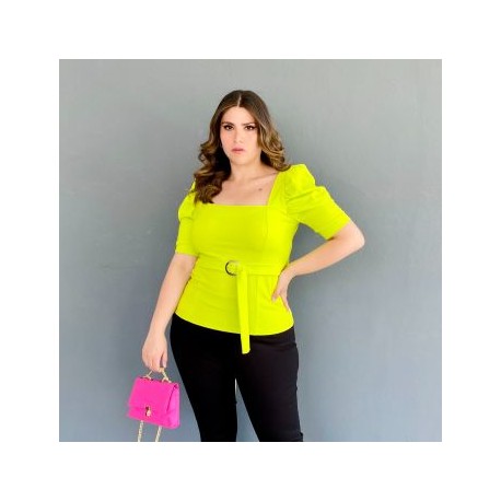 Blusa escote cuadrado Roman Fashion /Tallas Extras, 1823 (Lima)