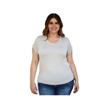 Playera cuello ¨v¨ Balam/Tallas Extras, 0013 (Gris)